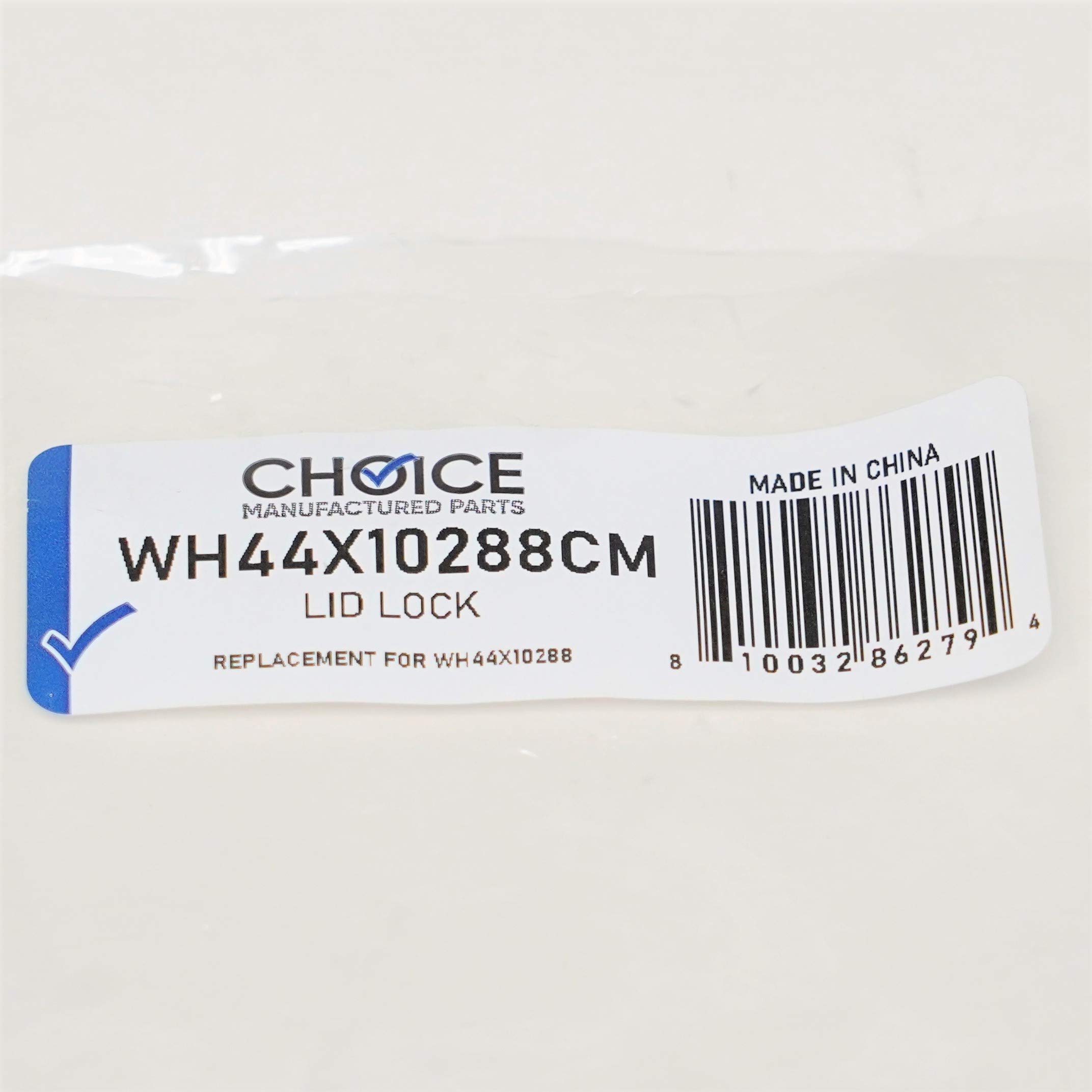 GE Washing Machine Door Latch Lid Lock WH44X10288 - Replacement Part for GE Top Load Washers | Perfect for Home Laundry Room Repairs & Maintenance