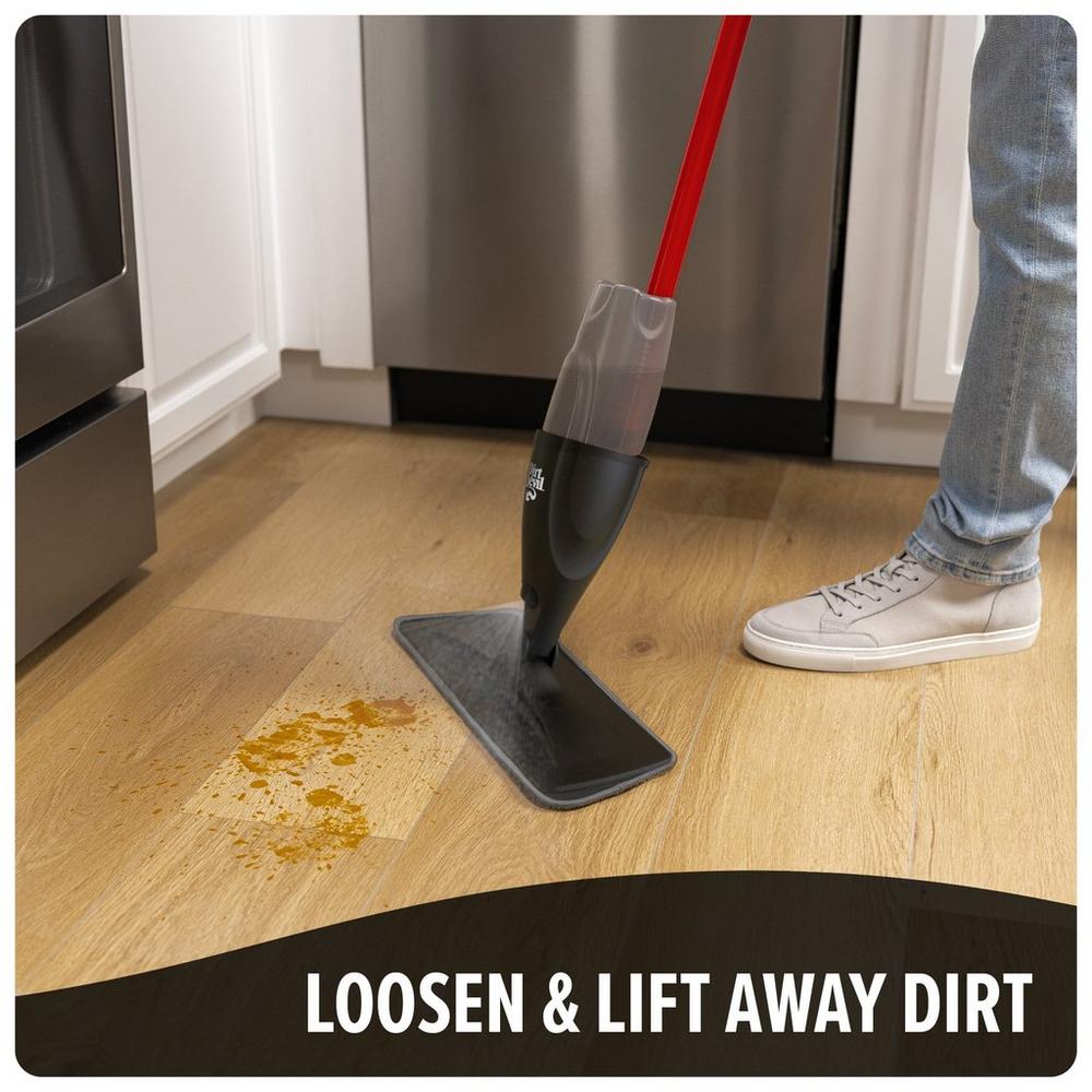 Best Spray Mop with 6 Reusable Microfiber Cleaning Pads - Lightweight Floor Cleaner for Hardwood, Tile & Laminate - Perfect for Kitchen, Bathroom & Pet Hair Removal