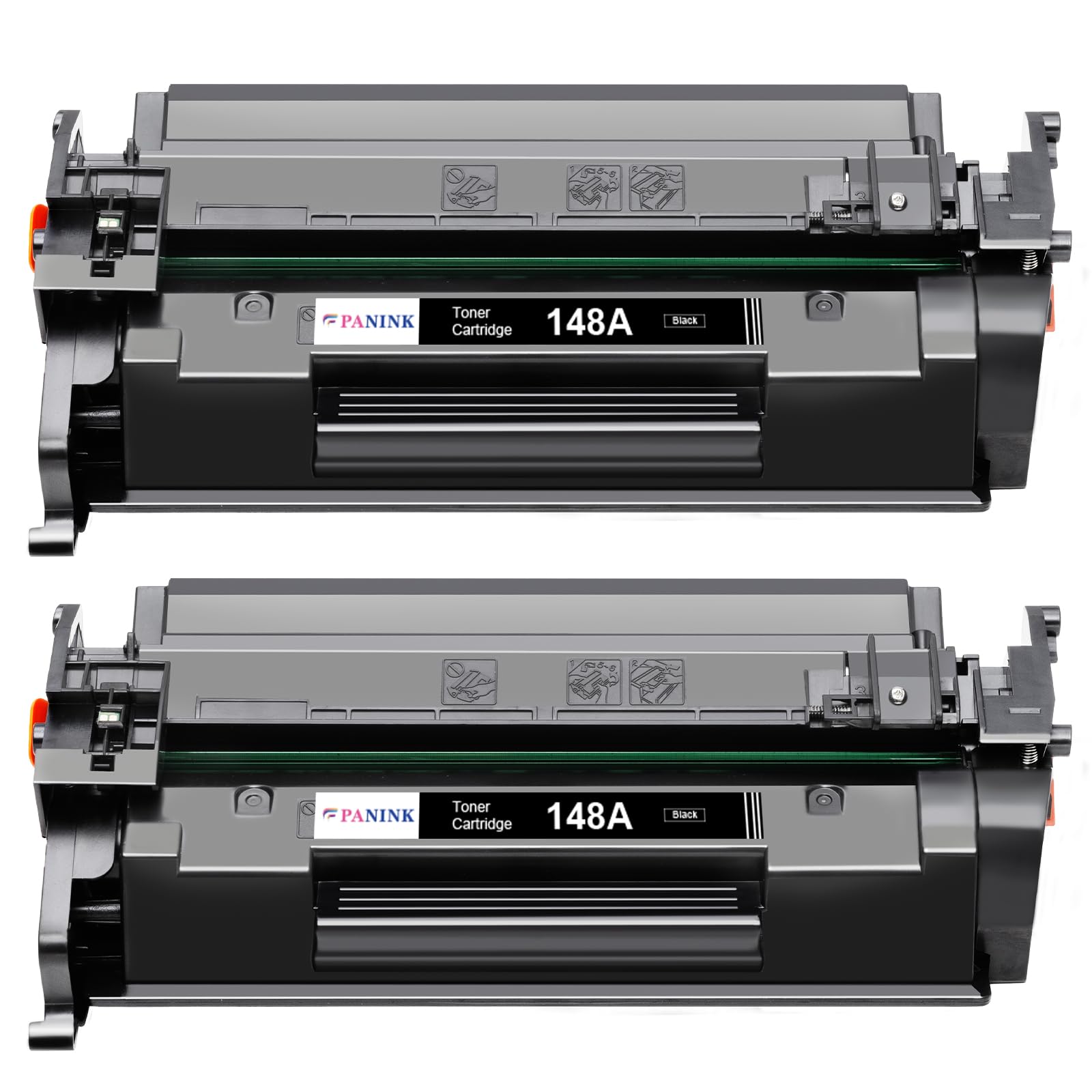 148A Black Toner Cartridge Replacement (2-Pack) for HP 148A/148X/W1480A/W1480X - Compatible with HP Pro 4001dw/4001dn/4001n MFP 4101fdw/4101fdn Printers - High-Yield Printing for Office & Home Use