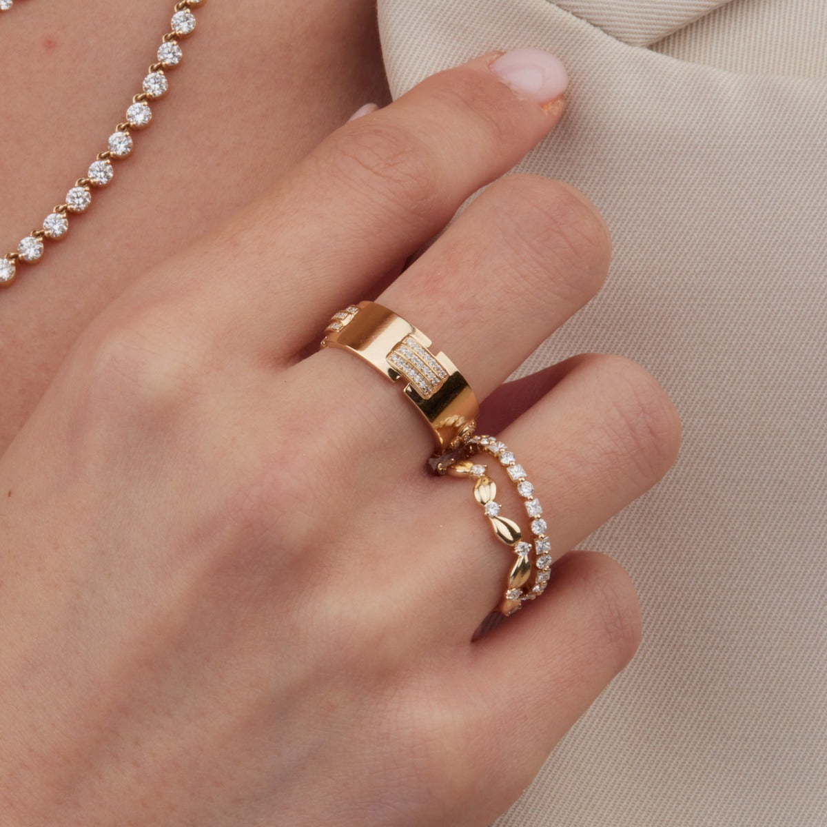 Luxury Diamond Eternity Band Ring for Women - 14K White Gold Wedding Anniversary Gift for Her - Perfect for Bridal, Engagement & Special Occasions