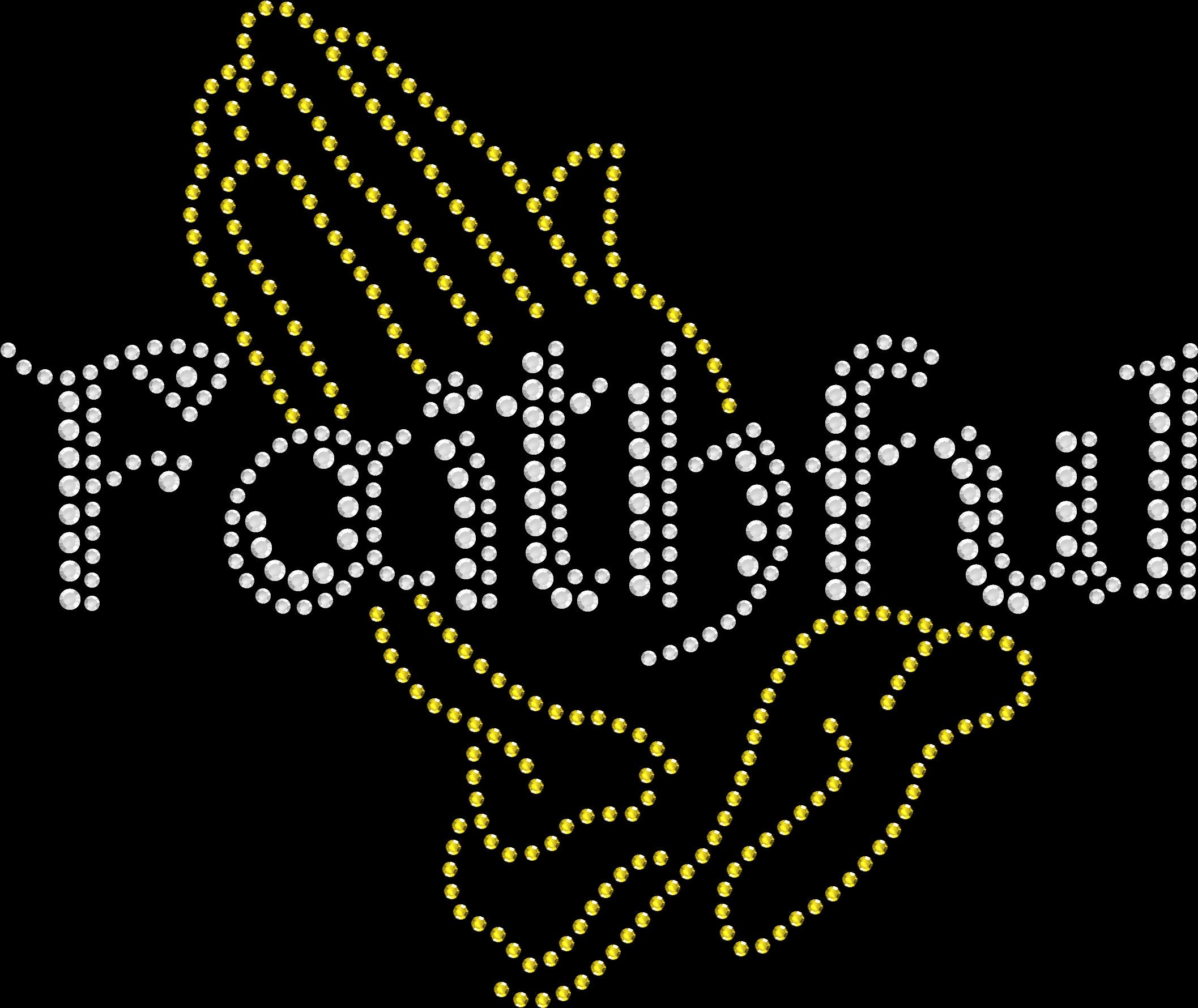 Rhinestone Bling Sparkle Iron On Transfer - DIY Praying Hands Faithful Design for T-Shirts, Hoodies & Apparel - Perfect for Church, Religious Events & Faith-Based Gifts