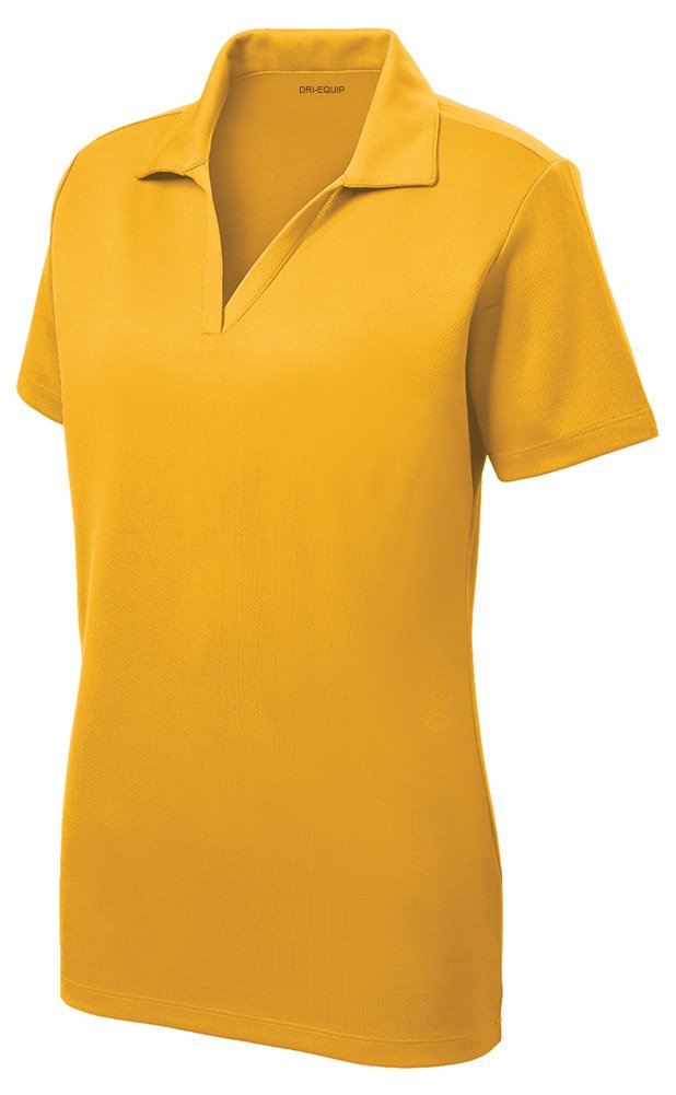 DRIEQUIP Women's Moisture Wicking Short Sleeve Polo Shirt - Breathable Quick Dry Golf Tennis Workout Top (XS-4XL) | Perfect for Sports, Gym & Outdoor Activities