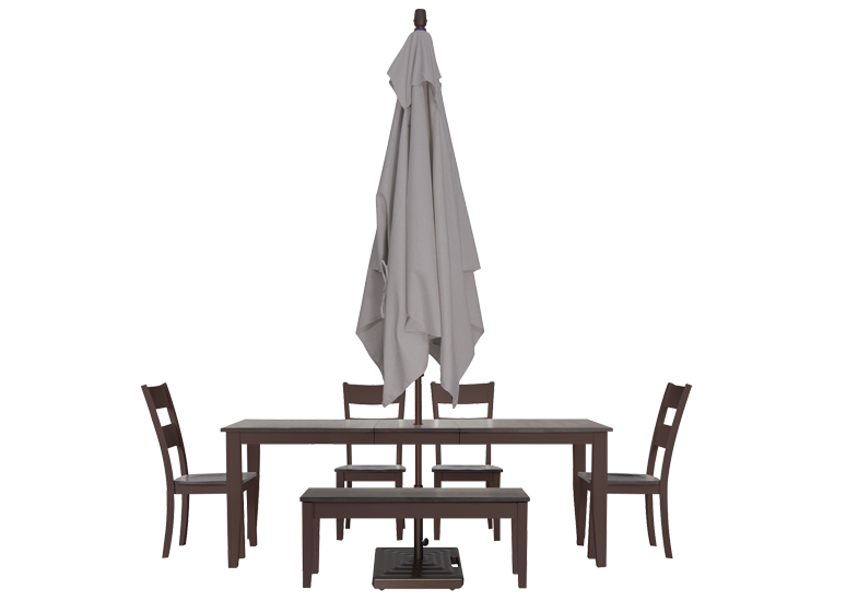 11' x 8' Outdoor Patio Pole Umbrella - Heavy Duty Cantilever Sun Shade for Poolside, Garden, and Backyard Relaxation