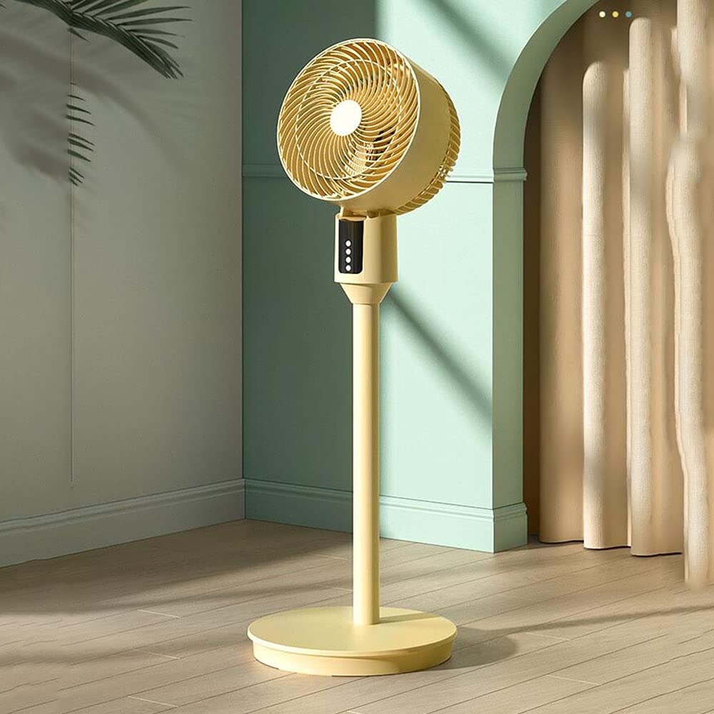 45W Oscillating Standing Fan with 7 Speeds & 8H Timer - 360° Cooling Pedestal Fan for Bedroom, Home Office & Outdoor Use | Quiet Portable Floor Fan for Summer, Indoor Cooling & Workspace Comfort