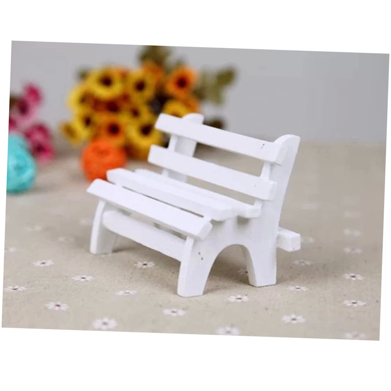 VICASKY White Bamboo Bookcase Decor - Mini Bookshelf for Dollhouse, Room Chair & Home Accents | Minecraft Inspired Landscape Ornament for Bedroom, Living Room & Office Decoration