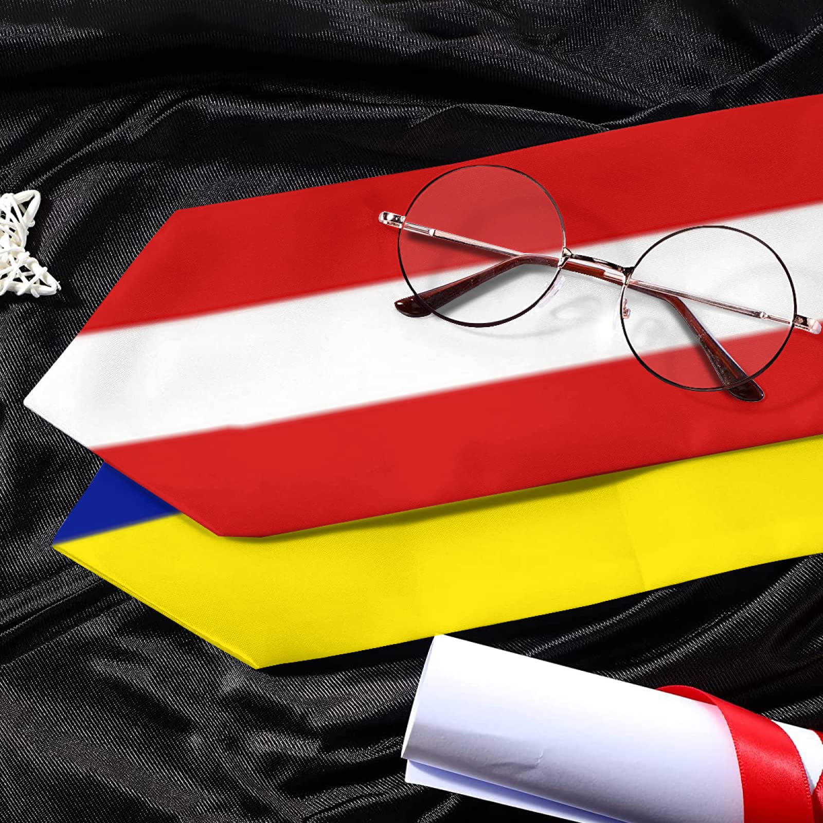 Graduation Stoles for Study Abroad International Students - 72 Inch Long Sash & Shawl - Perfect for Graduation Ceremonies, Academic Events & Cultural Celebrations