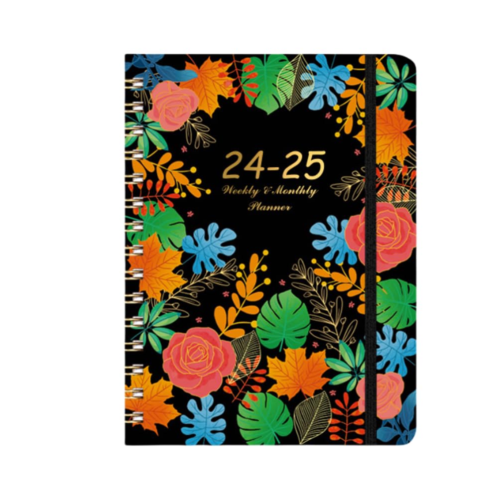 2024-2025 Academic Planner - Weekly & Monthly Organizer with Double Coil Binding & Premium Alloy Plating | Perfect for Students, Teachers & Professionals | School, Office & Personal Planning