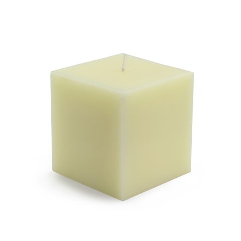 Bulk Ivory Square Pillar Candles 3x3 Inches - 12 Pack | Wedding, Home Decor & Party Supplies for Centerpieces, Candles Holders & Romantic Ambiance