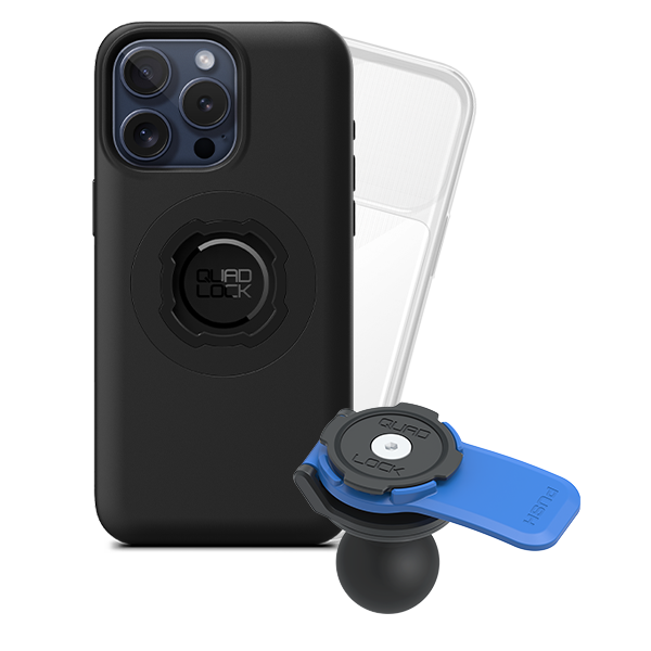 1 Ball Motorcycle Phone Mount Kit - Universal Adjustable Handlebar Holder for iPhone & Smartphones - Perfect for GPS Navigation & Hands-Free Riding