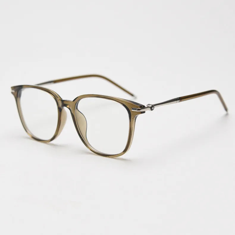 CCspace Unisex Full Rim Square TR90 Titanium Eyeglasses 56968 - Lightweight Durable Frames for Work, Reading & Everyday Wear