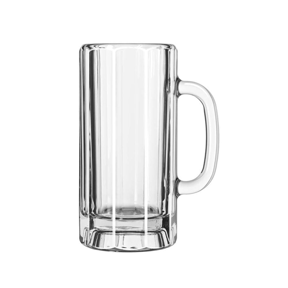 Libbey 22 Oz Paneled Beer Mug - Set of 12 Bulk Glass Mugs for Beer, Soda & Cocktails - Perfect for Bars, Restaurants & Home Entertaining