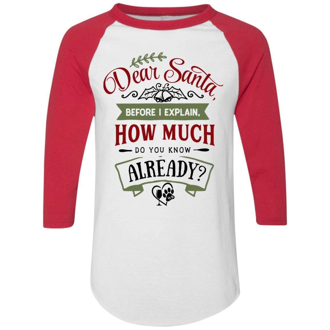 WineyBitches.Co Colorblock Raglan Jersey T-Shirt - Women's Fashion Casual Tee for Outfits, Lounge & Streetwear