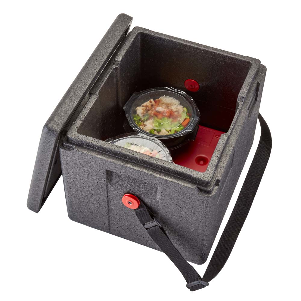 Cambro HP2632444 Half Size Camwarmer Food Pan Carrier - Fire Red | Insulated Hot & Cold Food Transport for Catering, Restaurants, and Events