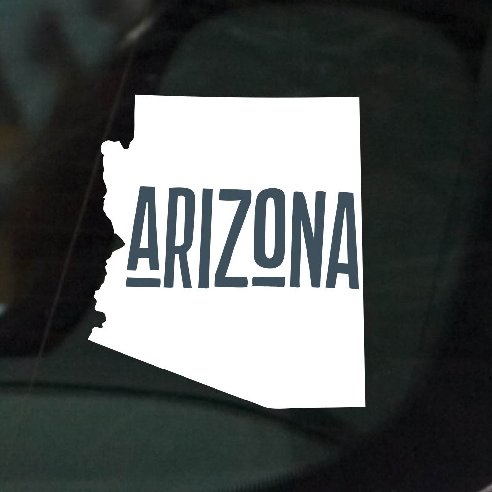 Arizona State Car Decals - Premium Vinyl Stickers for Cars, Trucks & Windows | USA Made | Perfect for Road Trips, State Pride & Personalization