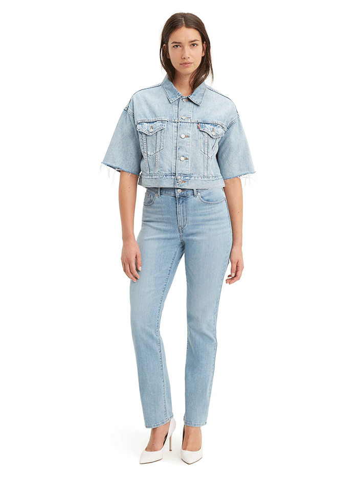 Levi's Women's Classic Straight Jeans - Slate Oahu Morning Dew | Comfortable & Stylish Denim for Casual Wear, Work & Everyday Outfits