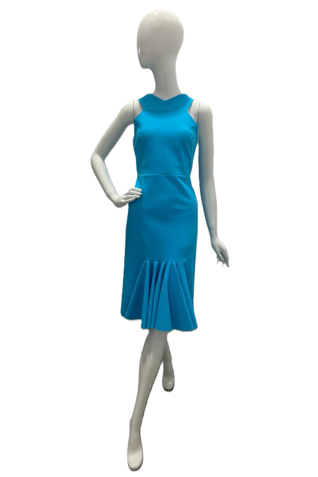 Greta Constantine Arving Halter Neckline Fitted Dress - Elegant Women's Formal Gown for Evening Parties, Weddings & Special Occasions