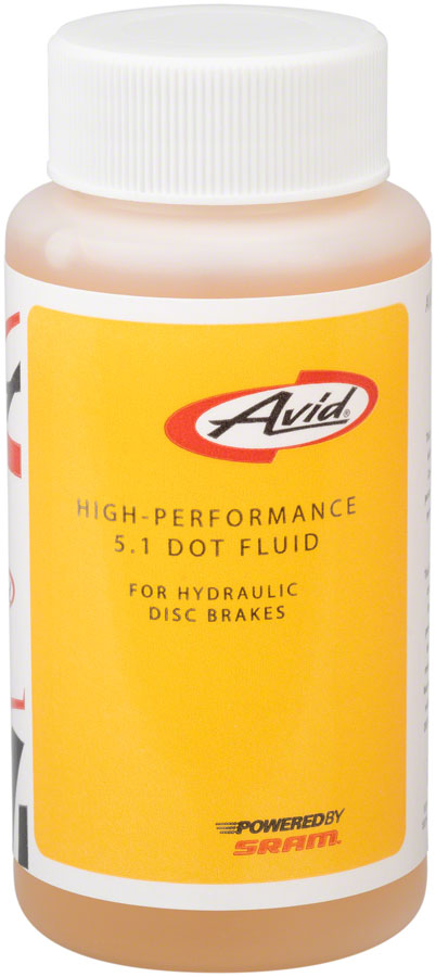 Avid 5.1 DOT Hydraulic Brake Fluid - 4oz Bottle for Motorcycle & Bicycle Brake Systems - Perfect for High-Performance Racing and Daily Commuting