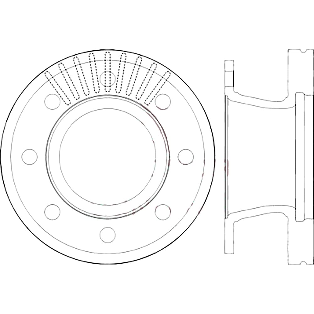 Meritor Genuine Air Disc Brake Rotor - Heavy Duty Truck & Trailer Replacement Part - Perfect for Commercial Vehicles, Fleet Maintenance & Road Safety