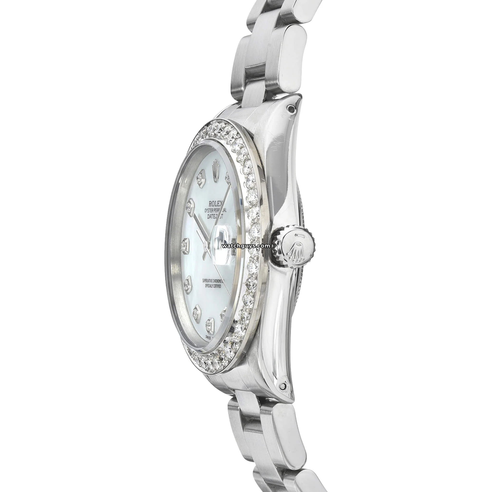 Rolex Datejust 16220 Men's Watch with Genuine Mother of Pearl Dial - Luxury Timepiece for Business, Formal Events & Special Occasions