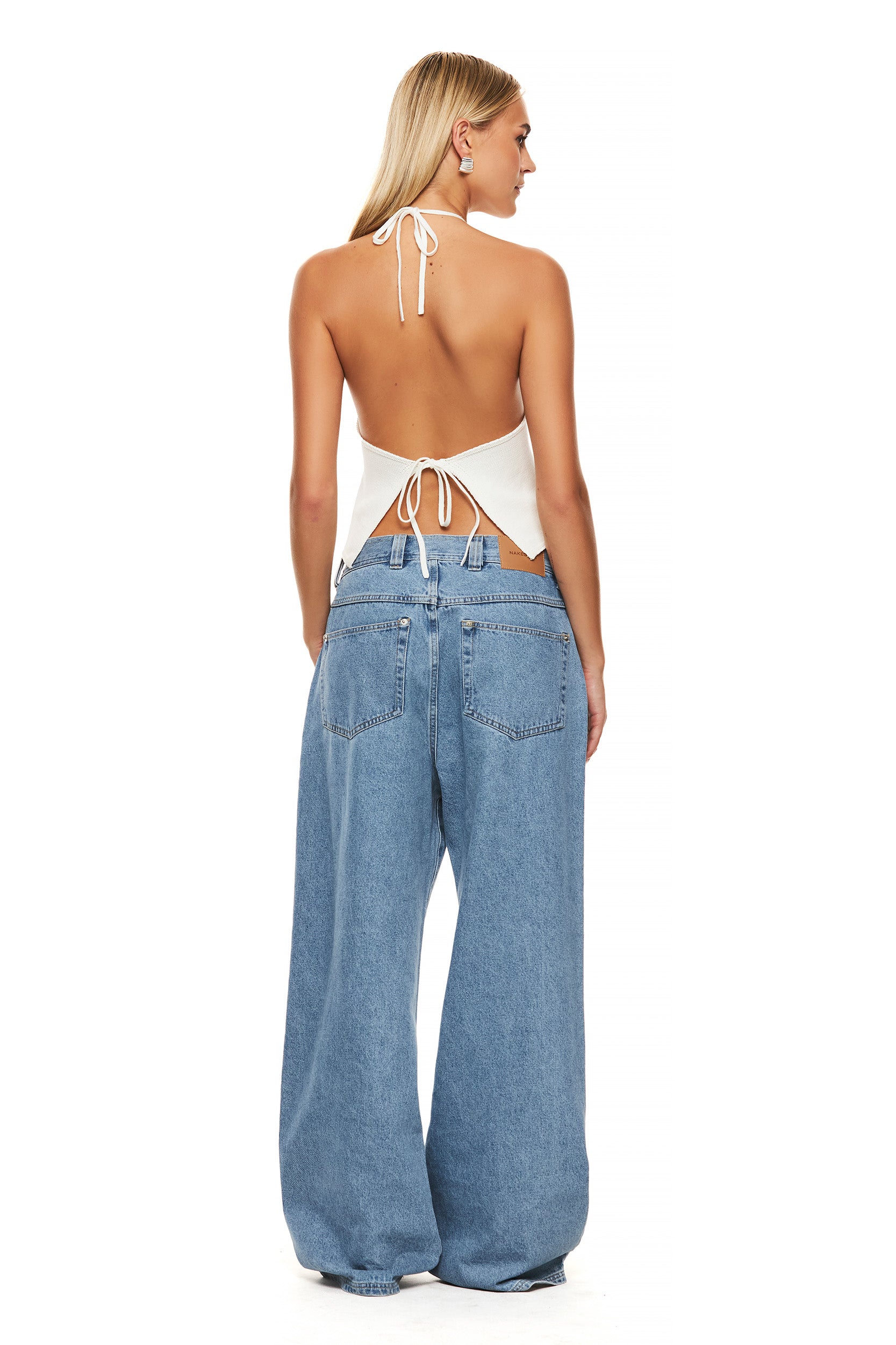 The Orna White Halter Top - Stylish Women's Summer Fashion for Beach, Party & Casual Wear
