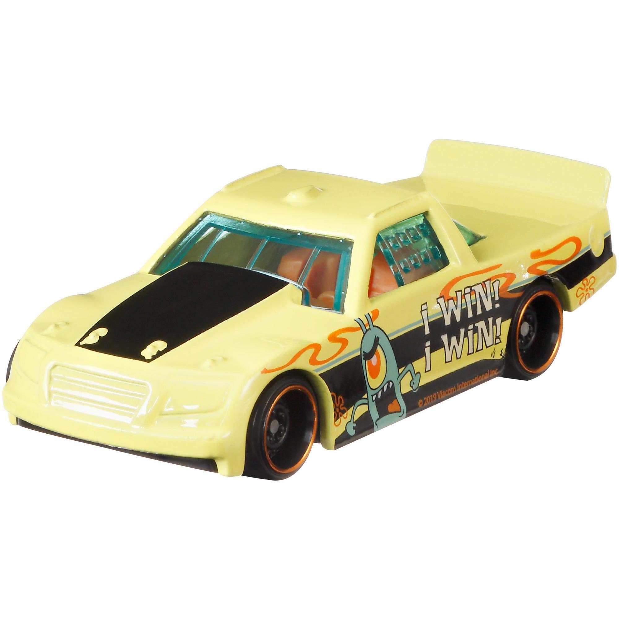 Hot Wheels Spongebob SquarePants Circle Trucker Die-Cast Car 1:64 Scale - Yellow Collectible Toy for Kids & Adults - Perfect for Playtime, Display & Gifting
