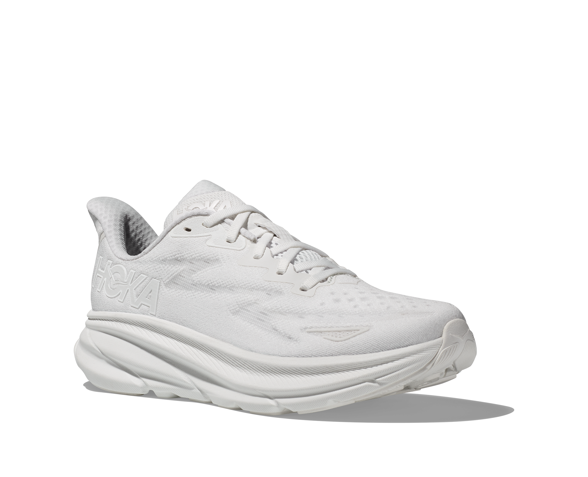 HOKA Women's Clifton 9 Running Shoes - Lightweight Cushioned Sneakers for Women (White/White) | Perfect for Road Running, Jogging & Everyday Comfort