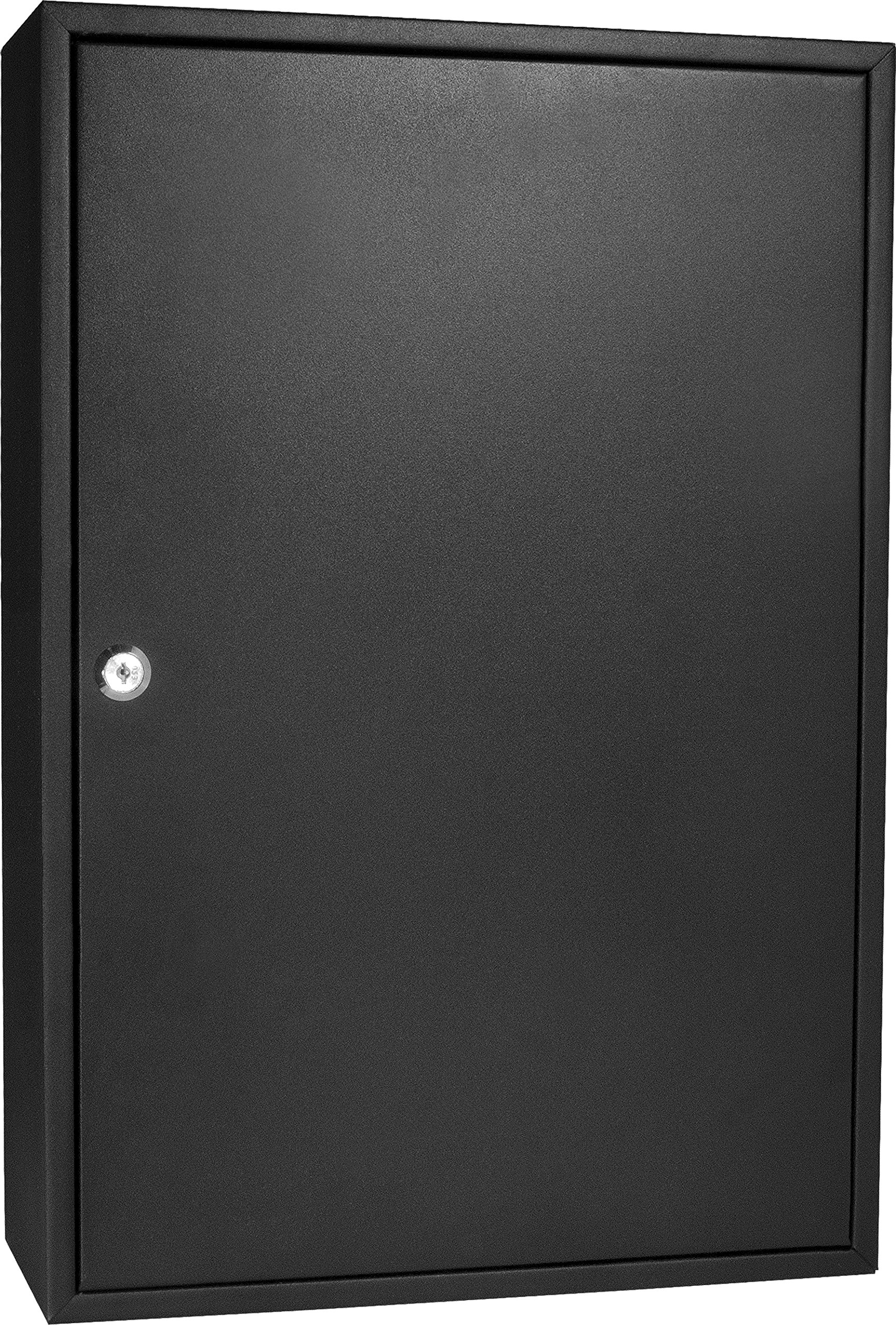 Barska 200 Position Adjustable Key Lock Cabinet - Secure Storage for Home, Office & Garage - Heavy Duty Steel Security Cabinet with Key Lock for Documents, Valuables & Tools