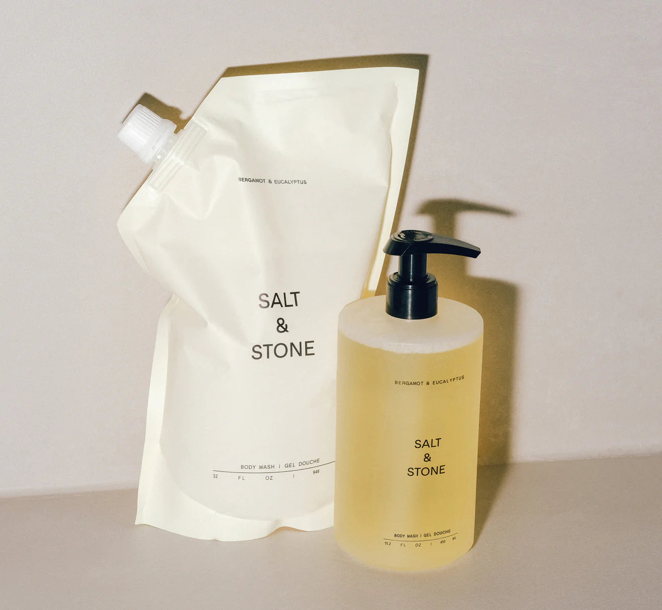 Bergamot & Hinoki Scented Body Wash Refill - Natural & Refreshing Shower Gel for Men & Women - Perfect for Daily Use, Gym, and Spa Relaxation