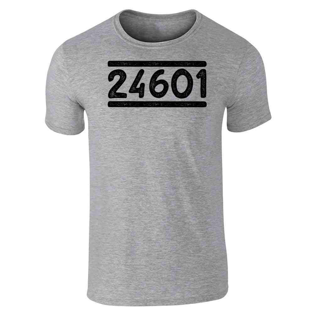 Pop Threads Prisoner 24601 Les Miserables Musical Halloween Costume T-Shirt for Men - Vintage Graphic Tee for Cosplay, Theater Fans & Halloween Parties