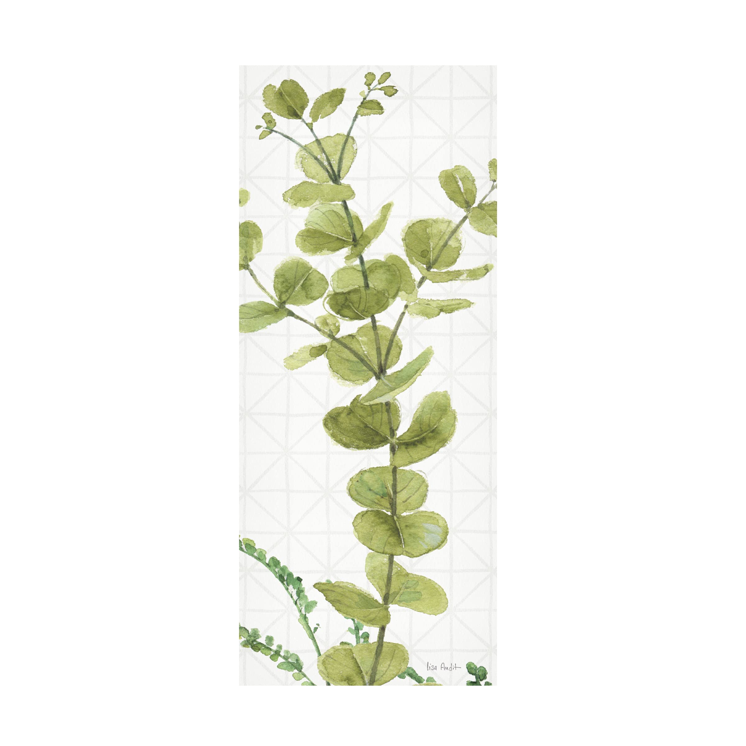 Trademark Fine Art 'Mixed Greens LX' Canvas Art by Lisa Audit - Vibrant Floral Wall Decor for Living Room, Bedroom & Office