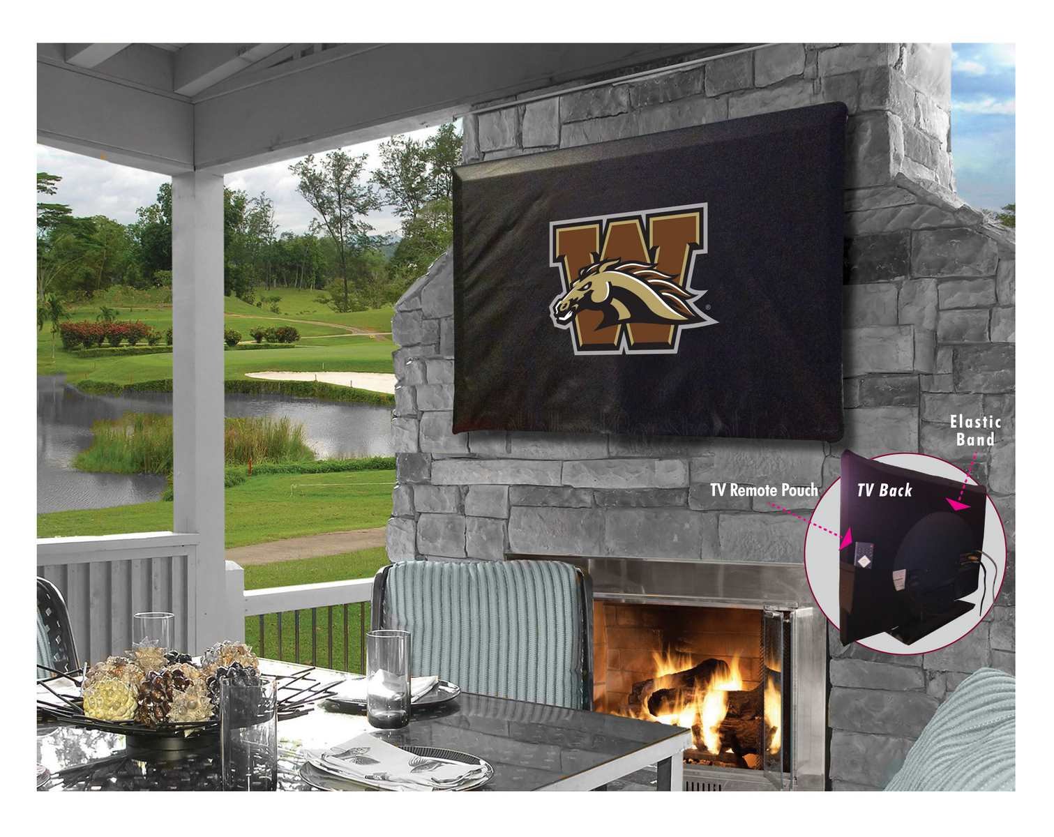 Holland Bar Stool Co. Western Michigan University TV Cover for 50