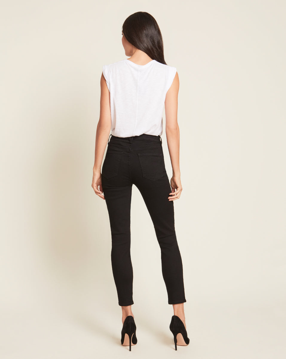 Debbie Women's Ankle Crop Skinny Jeans - High Waist Stretch Denim Pants for Casual Wear & Everyday Outfits
