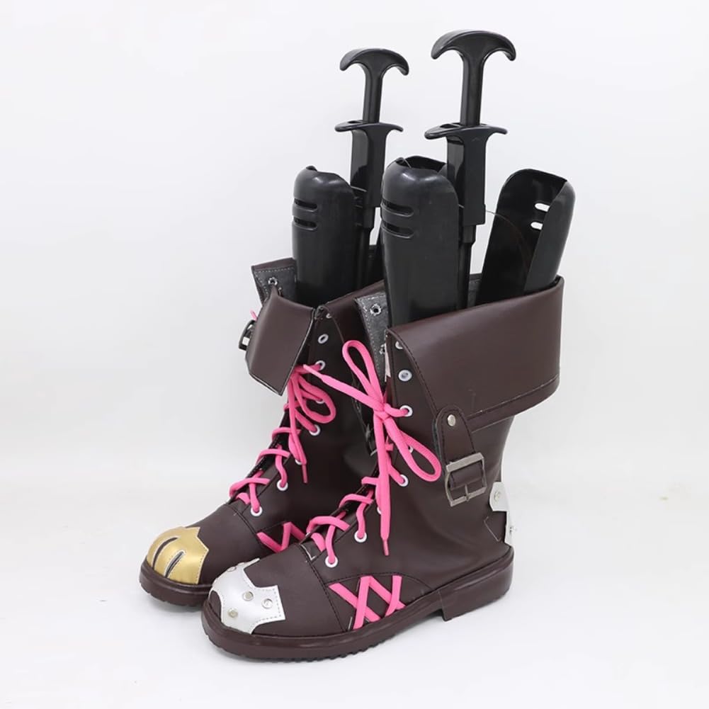 Arcane Jinx Cosplay Shoes - Anime LOL Jinx Short Boots for Women & Men | Perfect for Halloween, Cosplay, and Themed Parties
