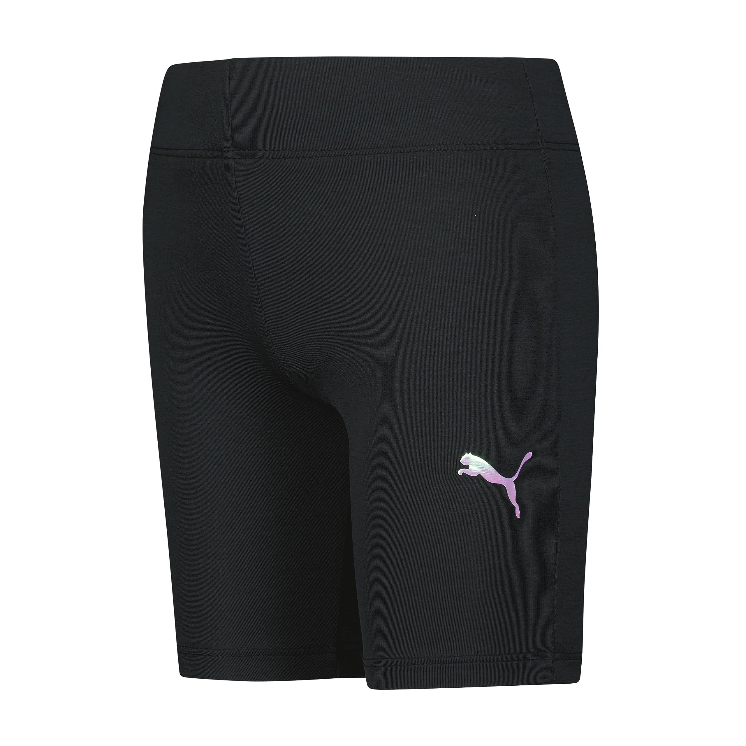 PUMA Girls' Space Dyed Biker Shorts - High Waisted Workout Shorts for Running, Yoga & Gym - Trendy Athletic Wear for Teens & Women