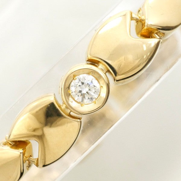 18K Yellow Gold Diamond Bracelet - 0.14 Carat, 12.3 Grams, 18cm Length - Vintage Luxury Jewelry for Women - Perfect for Weddings, Anniversaries & Special Occasions