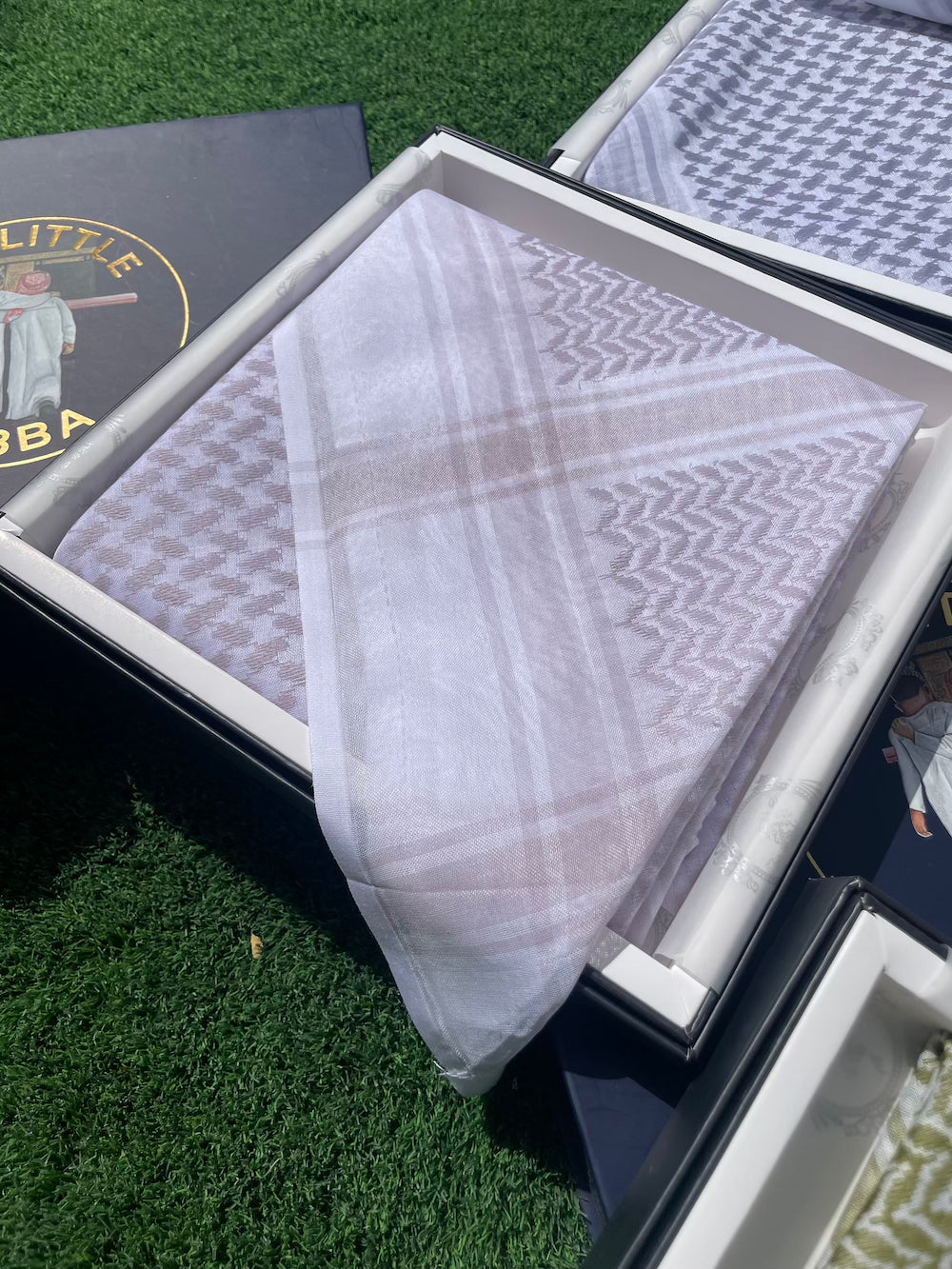 Pale Mauve Keffiyeh Scarf - 55