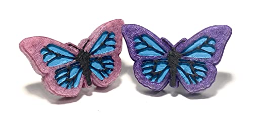 Butterfly Car Air Freshener Vent Clip - Reusable Magnetic Car Freshener Set of 2 - Long Lasting Fragrance for Cars, Trucks & SUVs - Perfect for Daily Commute & Road Trips