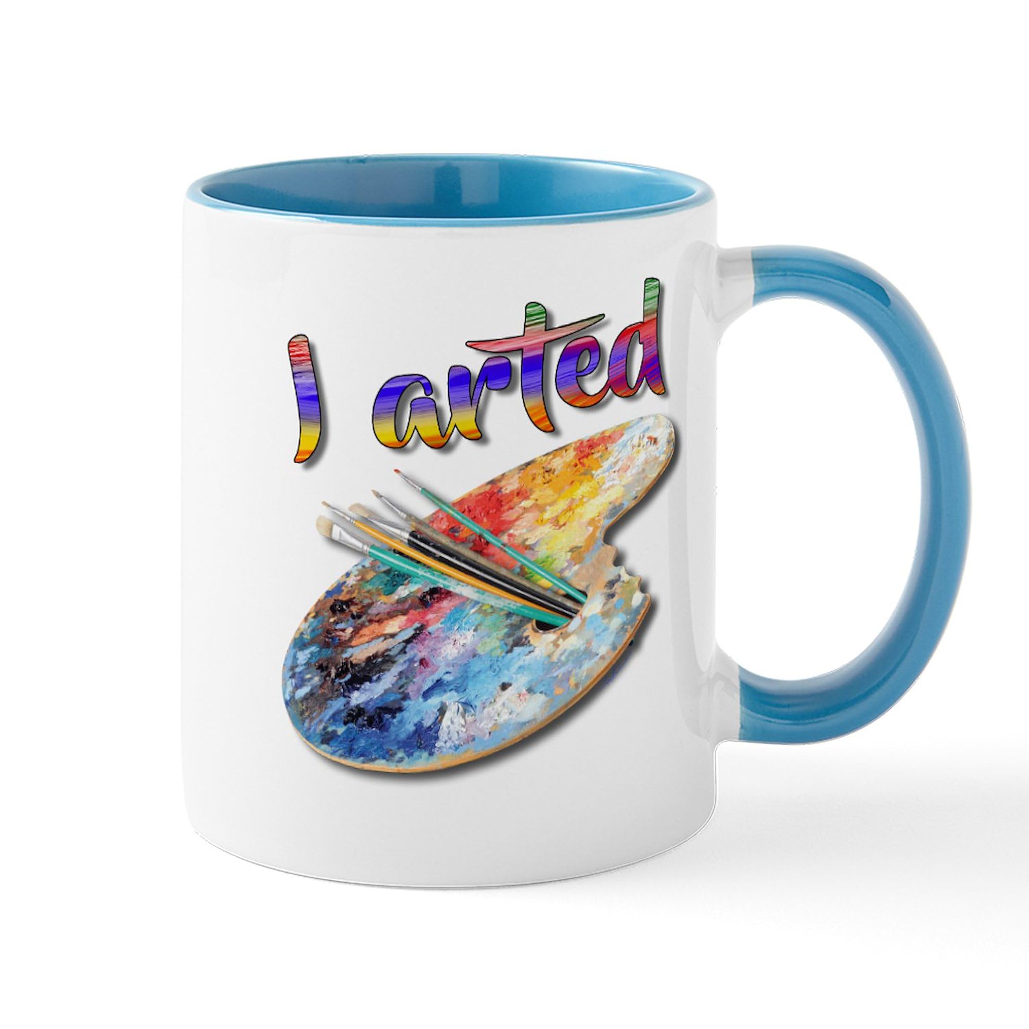 Arted 11 oz (325 ml) Ceramic Coffee Mug - Unique Handcrafted Design for Tea, Coffee & Hot Drinks - Perfect for Home, Office & Gifts