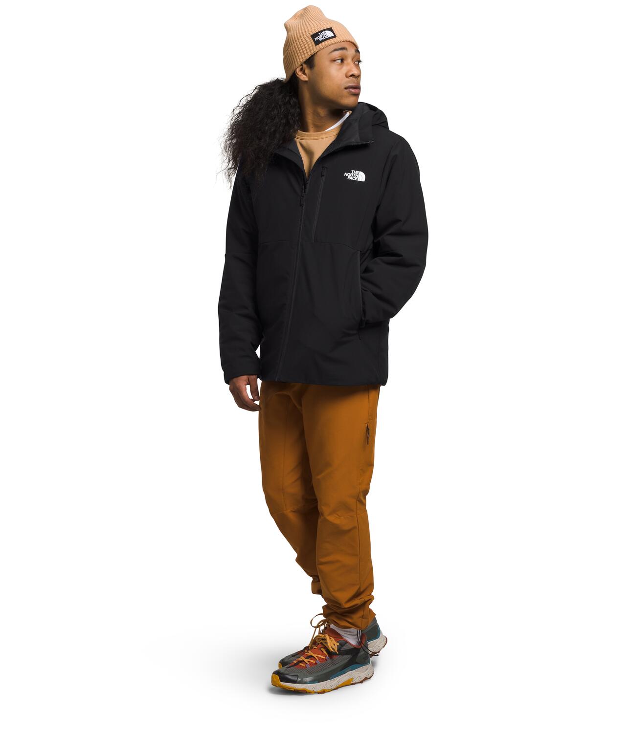 Apex Elevation Jacket for Men - Lightweight Waterproof Hiking Jacket with Hood - NF0A84IF - Perfect for Outdoor Adventures, Camping & Travel