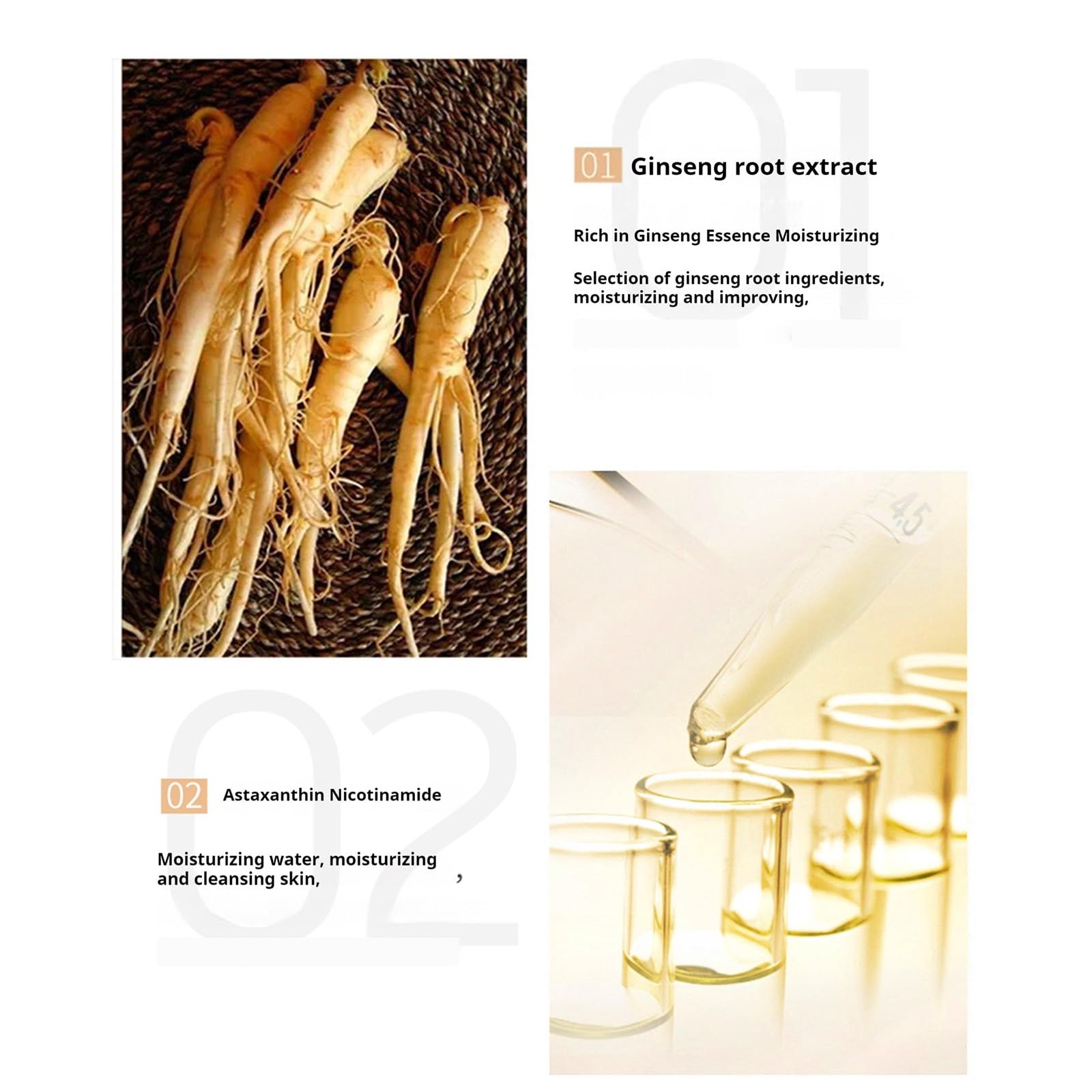 Korean Ginseng Serum for Anti-Aging - Wrinkle & Fine Line Treatment - Skin Care for Daily Use