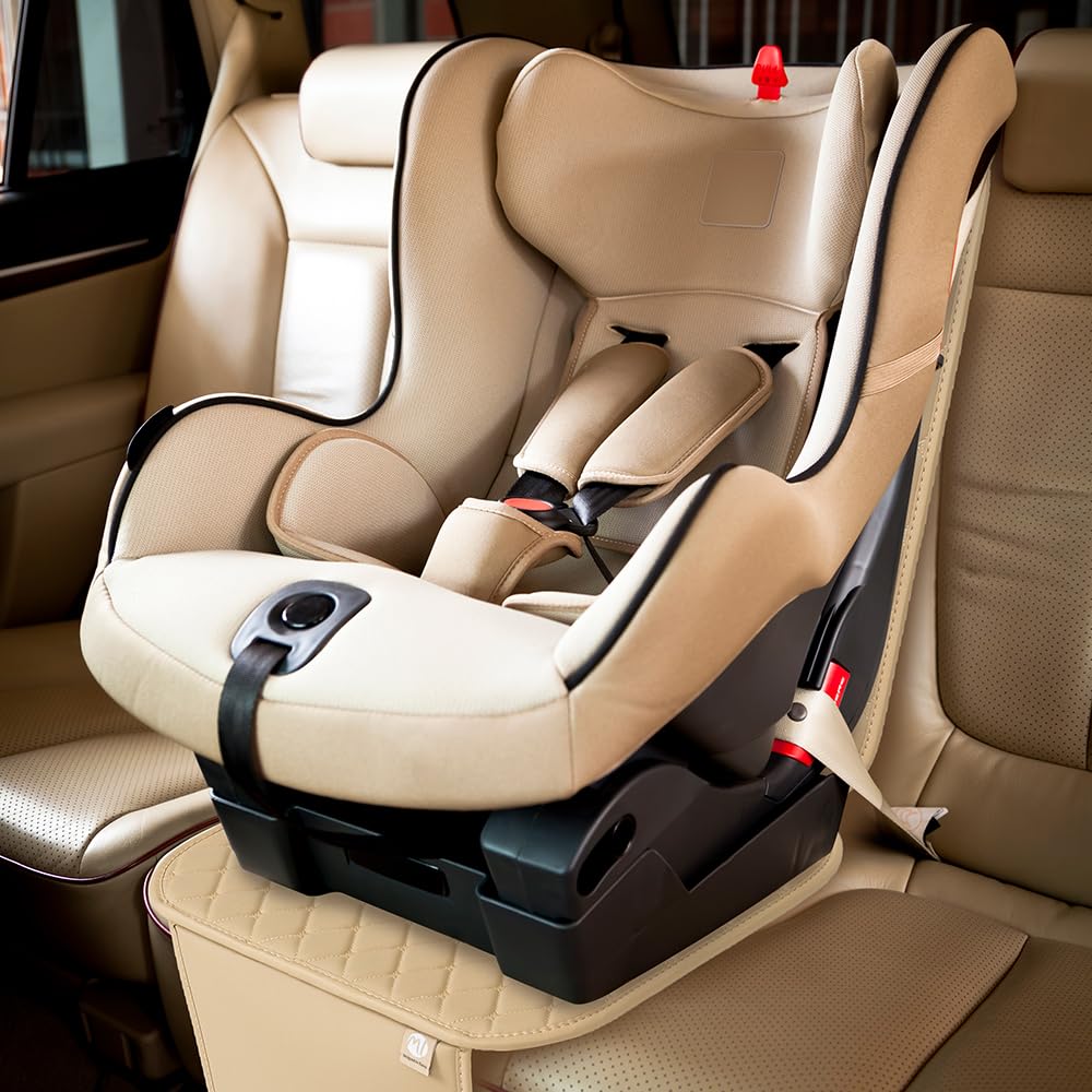 Waterproof Non-Slip Car Seat Cover Protector for Baby & Child Safety - Universal Fit for All Car Seats - Soft Comfortable Mat (Black) - Perfect for Travel, Daily Commute & Road Trips