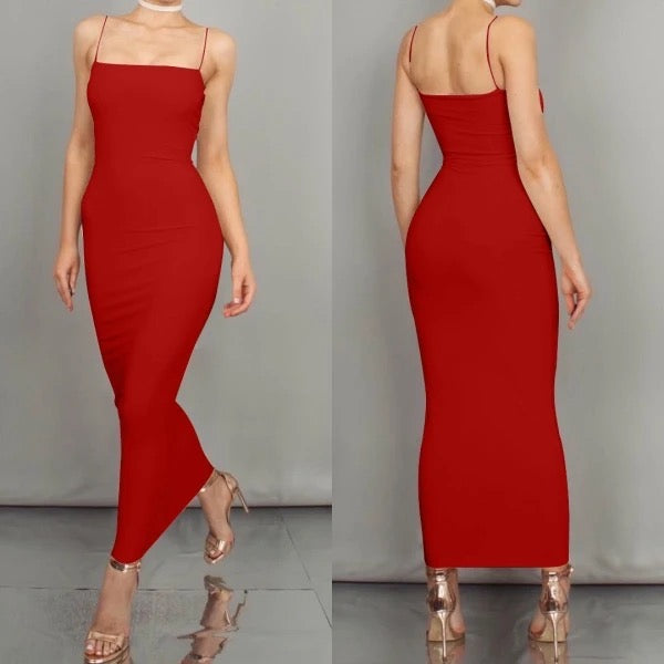 Sexy Cali Maxi Bodycon Dress for Women - Slim Fit Long Sleeve Stretchy Party Dress - Perfect for Night Out, Club, Date Night & Special Occasions