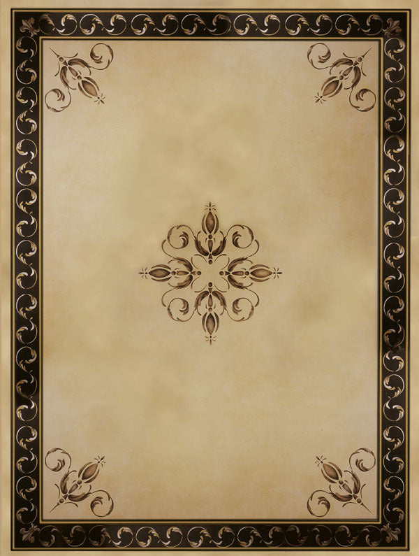 Palazzo Centerpiece Ceiling Stencil - DIY Home Decor Stencils for Walls, Floors & Furniture - Perfect for Bedroom, Living Room & Wedding Decor