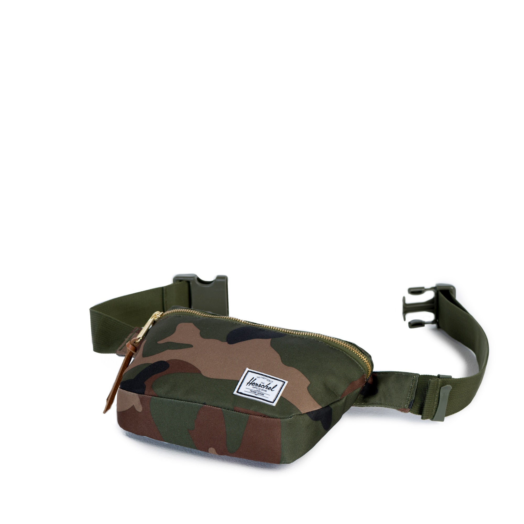 Herschel Fifteen Hip Pack - Woodland Camo Waist Bag for Men & Women - Perfect for Hiking, Travel & Everyday Use