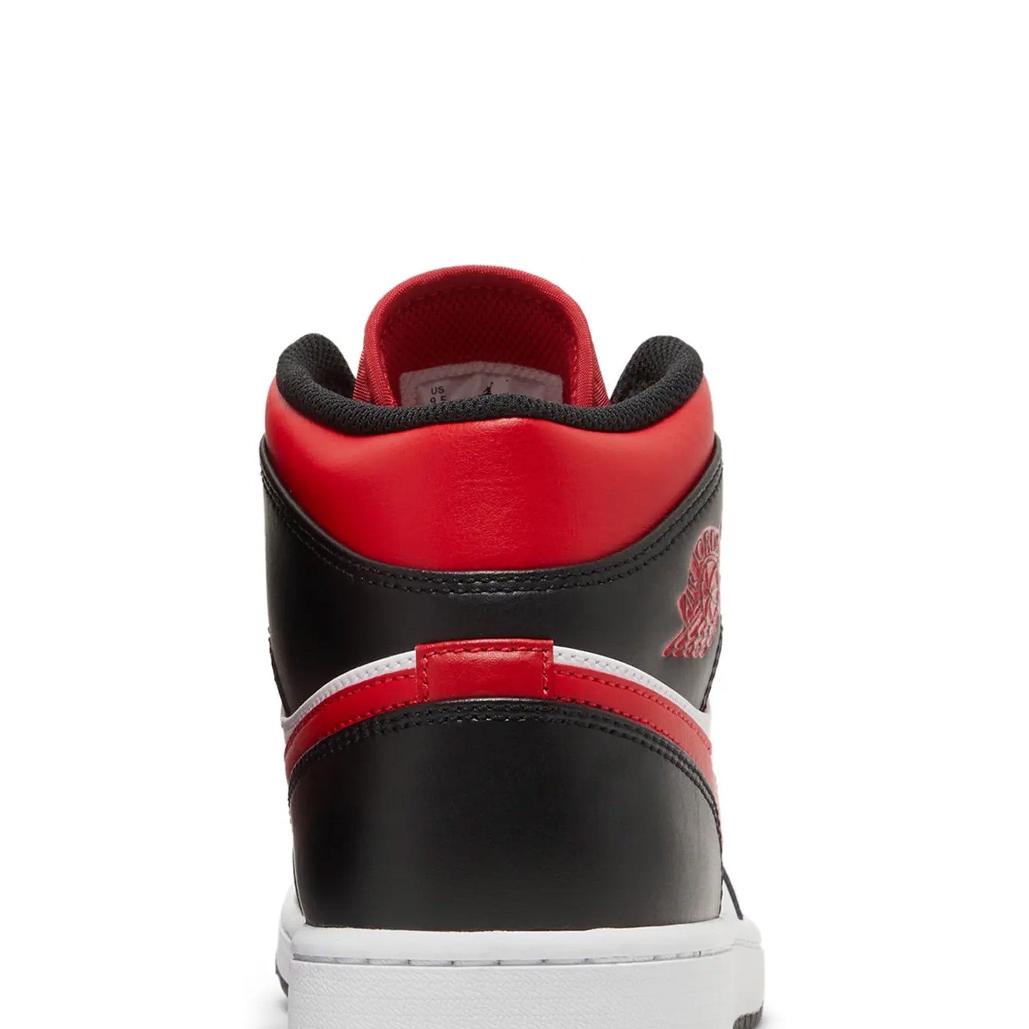 Air Jordan 1 Mid 'Bred Toe' Basketball Shoes - New Authentic Sneakers for Men | High-Performance Court Shoes for Basketball, Streetwear & Casual Style