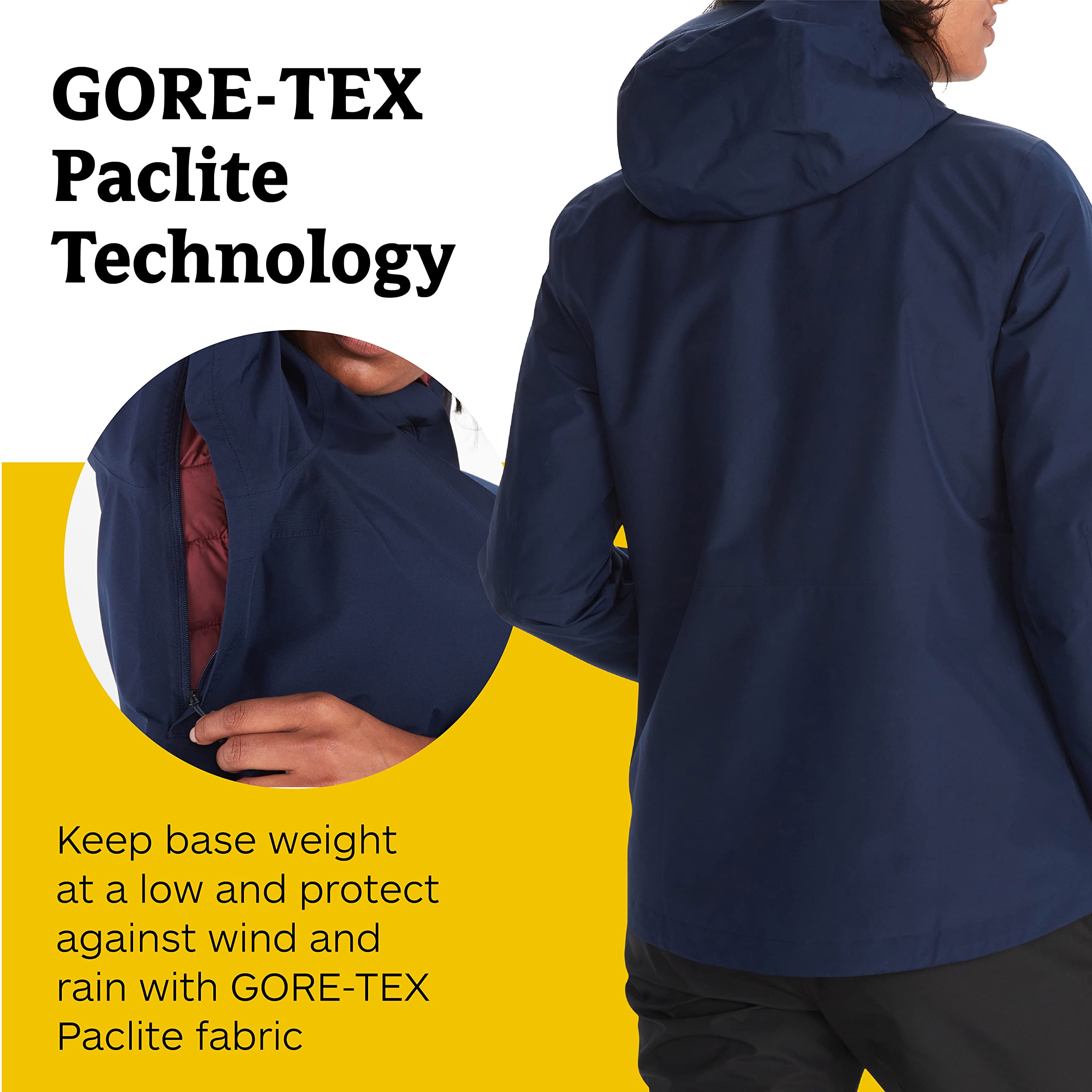 MARMOT Women's GORE-TEX Minimalist Rain Jacket - Lightweight Packable Waterproof Windbreaker, Breathable & Durable Outdoor Shell for Hiking, Camping & Travel