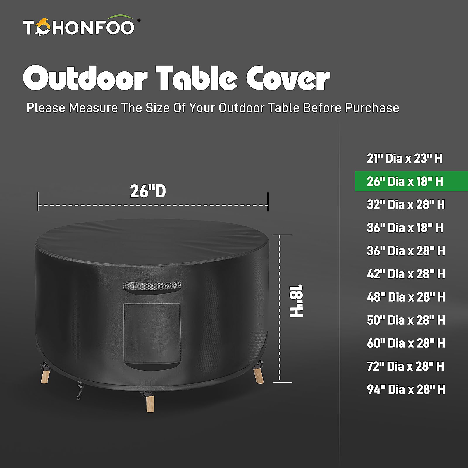 Waterproof Round Coffee Table Cover 26