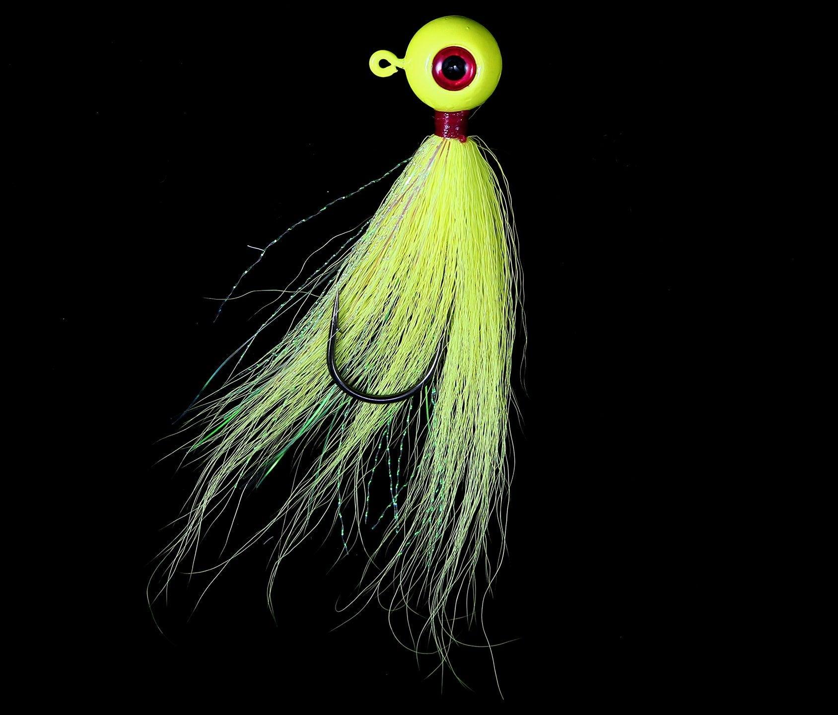 Jigging World Power Ball with Bucktail V2 Jigs - Premium Saltwater Fishing Lures for Striped Bass, Fluke & Bluefish - Ideal for Offshore & Inshore Fishing Trips