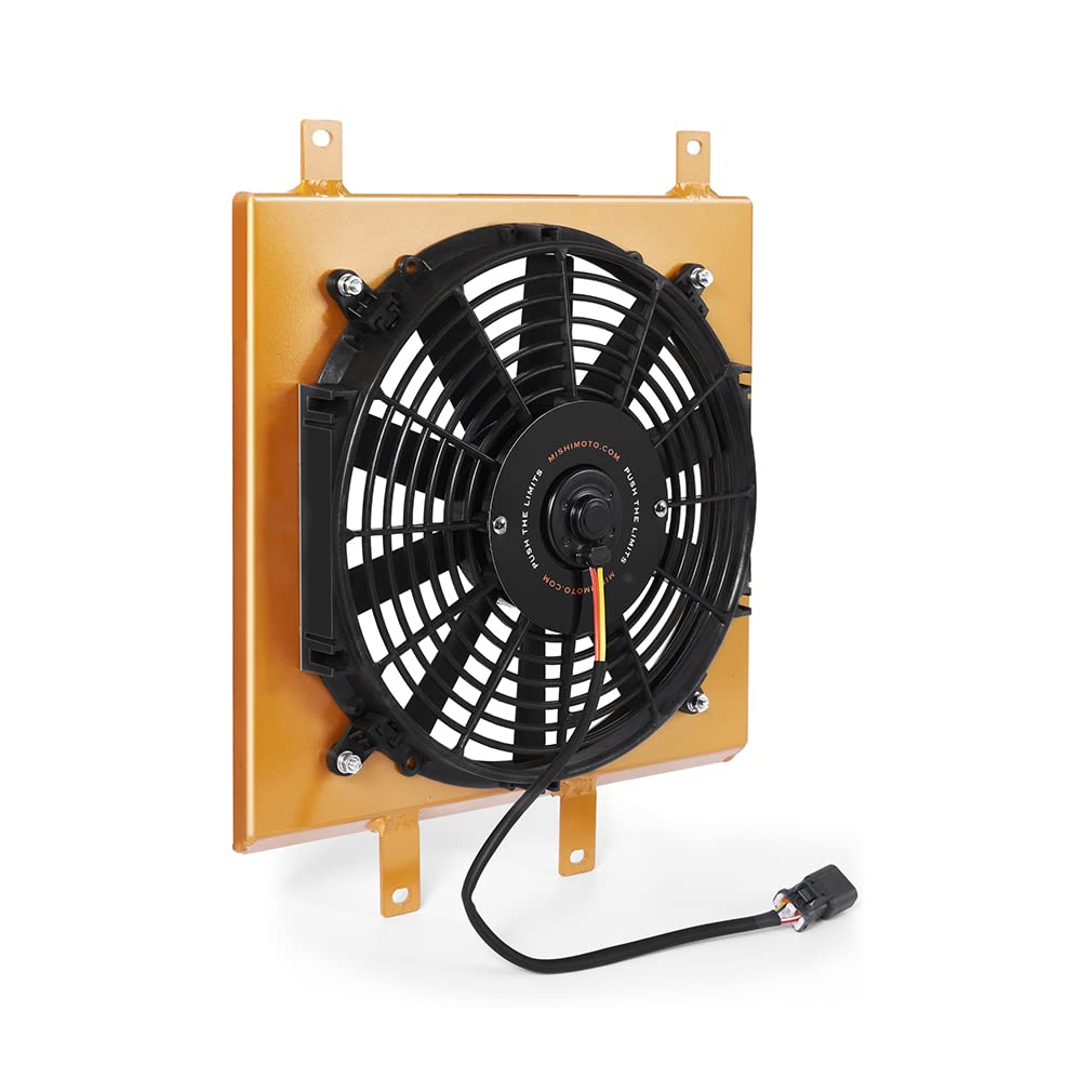 Mishimoto Performance Aluminum Fan Shroud Kit for 1992-2000 Honda Civic - Gold Finish | High-Efficiency Cooling Upgrade for Street & Track Racing