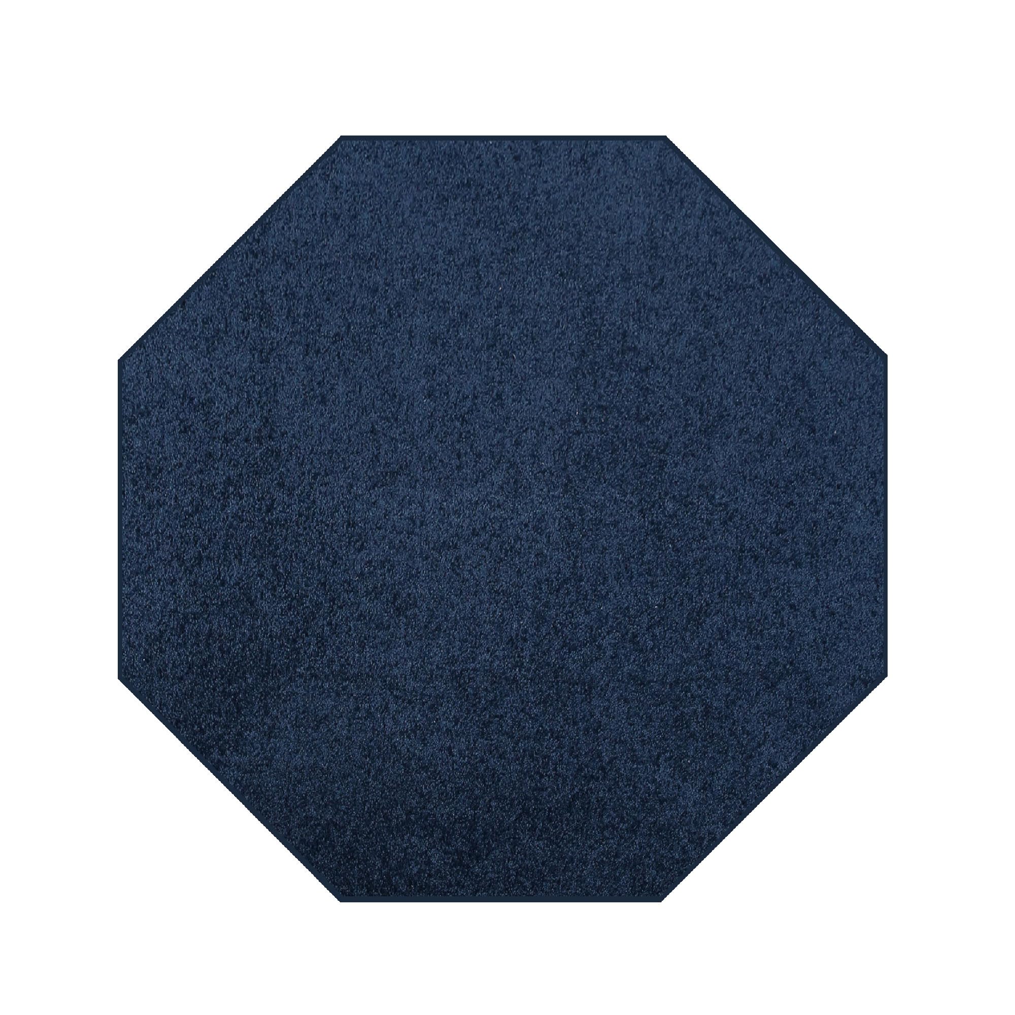 Ambiant Galaxy Way Kids' Favorite Navy Blue Octagon Area Rug - 7' Indoor Stain & Fade Resistant Carpet for Living Room, Bedroom, Entryway | Pet & Child Safe | USA Made | Perfect for Playrooms, Nursery Decor & Wedding Gifts
